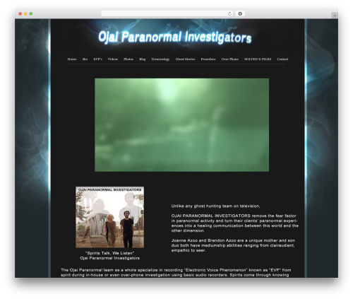 Sharpfolio best WordPress theme - ojaiparanormalinvestigators.com