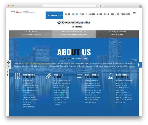 WordPress theme Layers - sheetsandassociates.com
