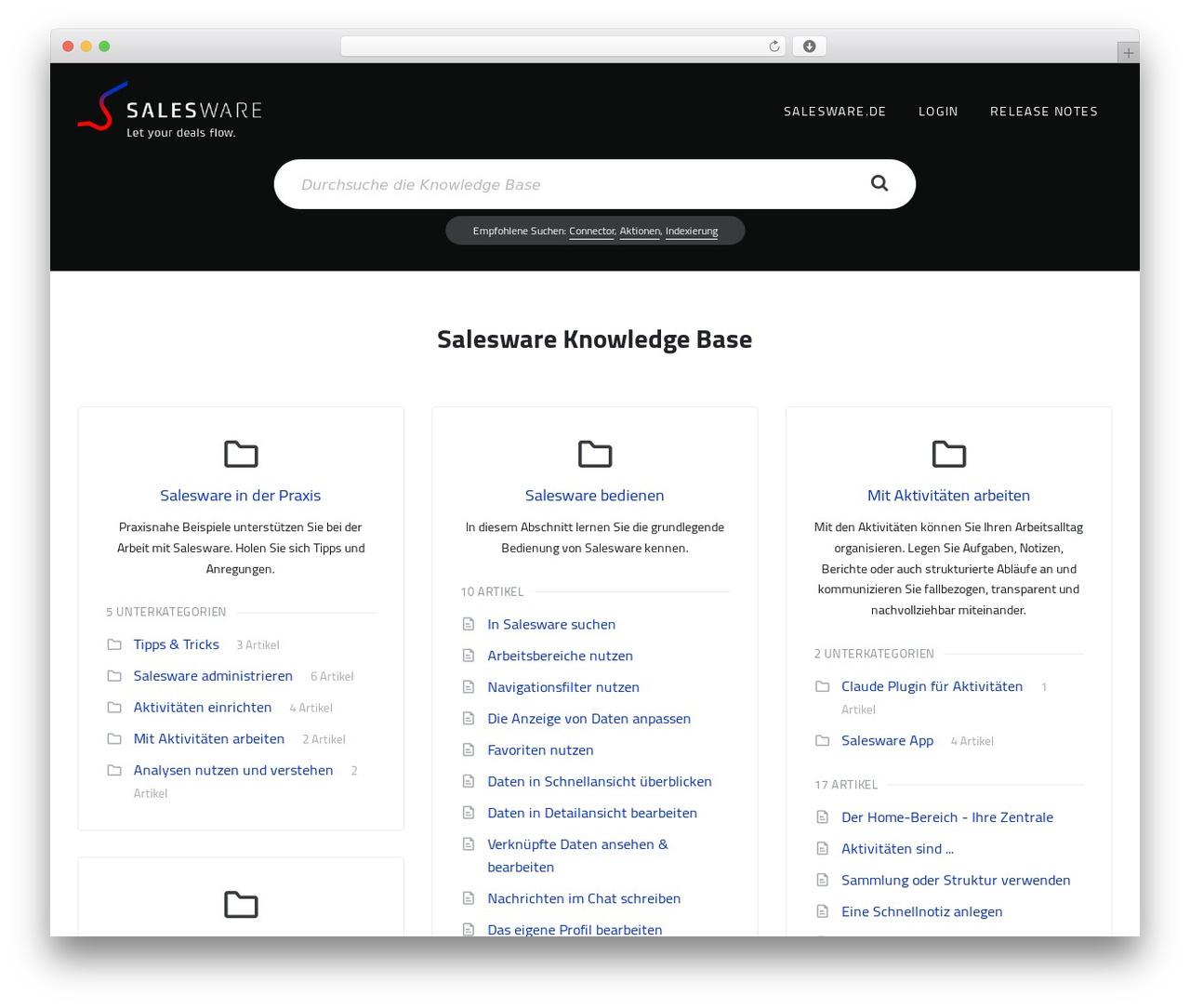 WordPress theme Lore - doc.salesware.de