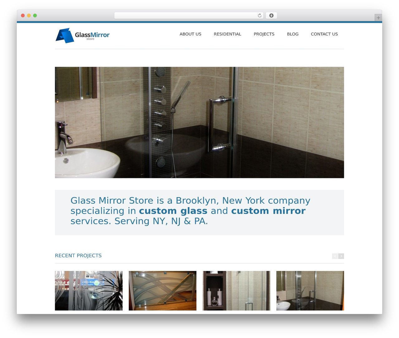 WordPress theme SmartStart WP - Responsive HTML5 Theme - glassmirrorstore.com
