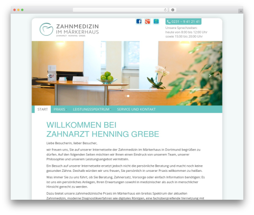 BIC Bootstrap WP Theme WordPress theme design - zahnmedizin-maerkerhaus.de
