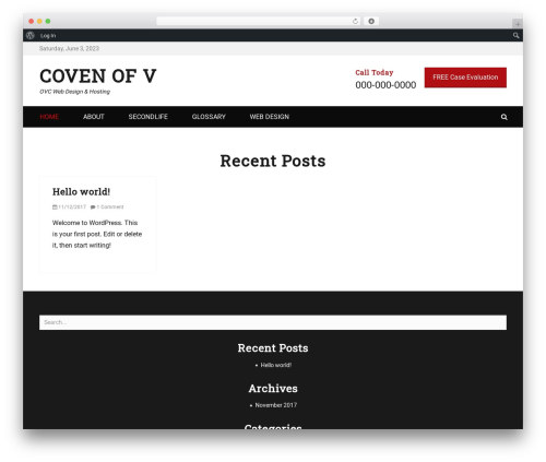 Decree premium WordPress theme - covenov.com