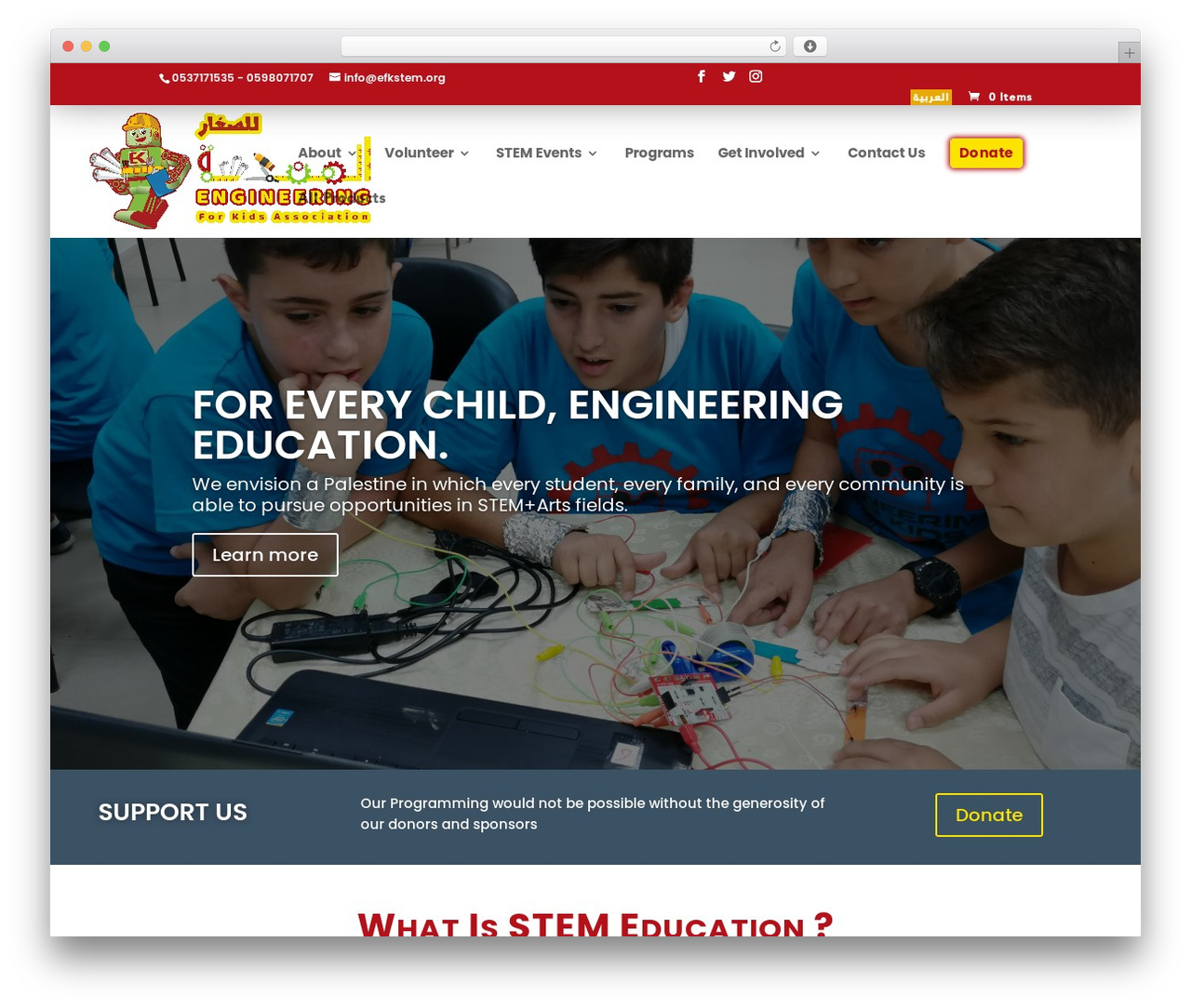 Divi WordPress theme - efkstem.org Divi WordPress theme - efkstem.org