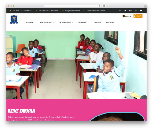 Enfant WordPress theme - ecolefabiola.com