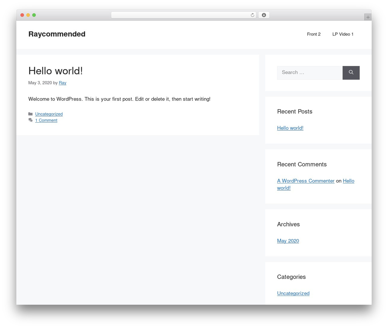 GeneratePress WordPress theme - raycommended.com GeneratePress WordPress theme - raycommended.com