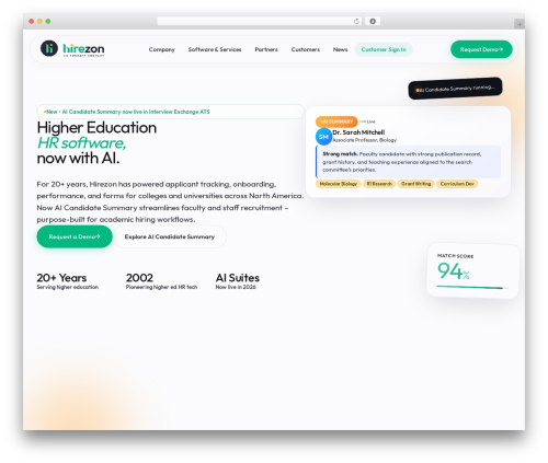 Hello Elementor WordPress theme - hirezon.com
