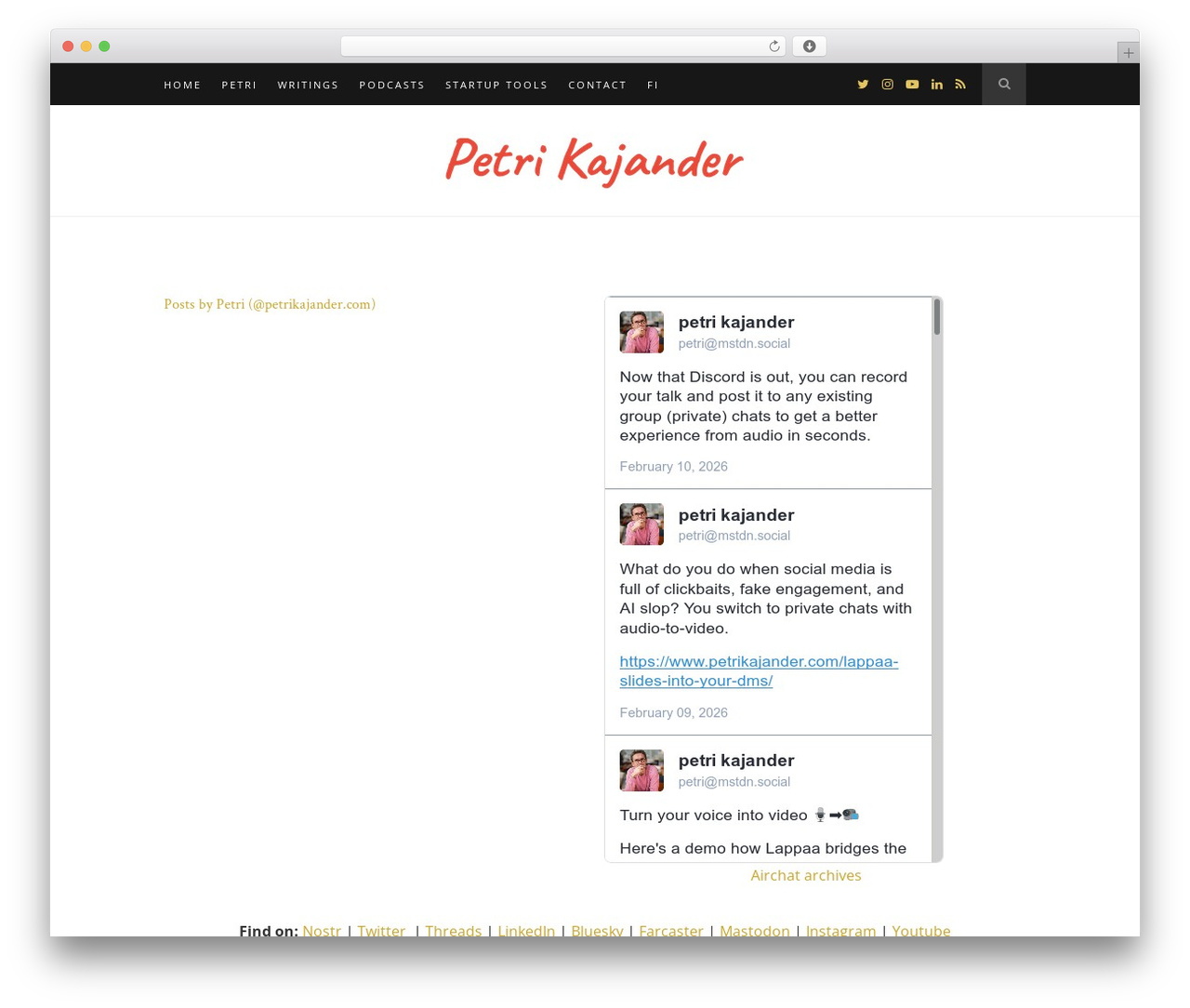 Hemlock WordPress theme - petrikajander.com Hemlock WordPress theme - petrikajander.com