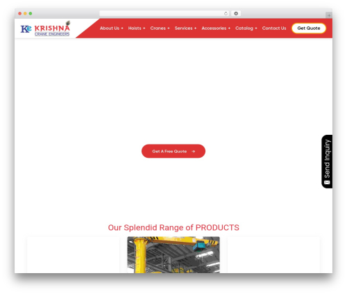 Induxter theme WordPress - hoistsandcrane.com