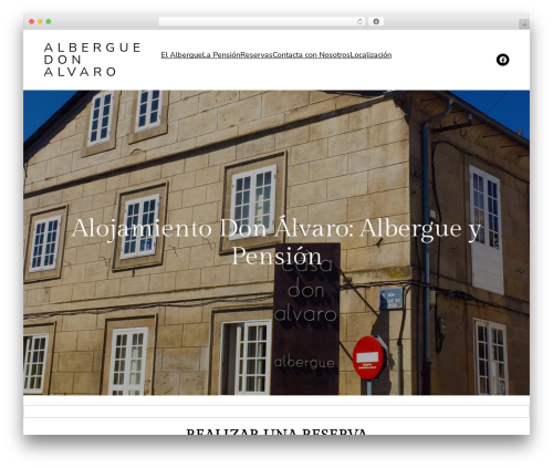 Ona free WordPress theme - alberguedonalvaro.com