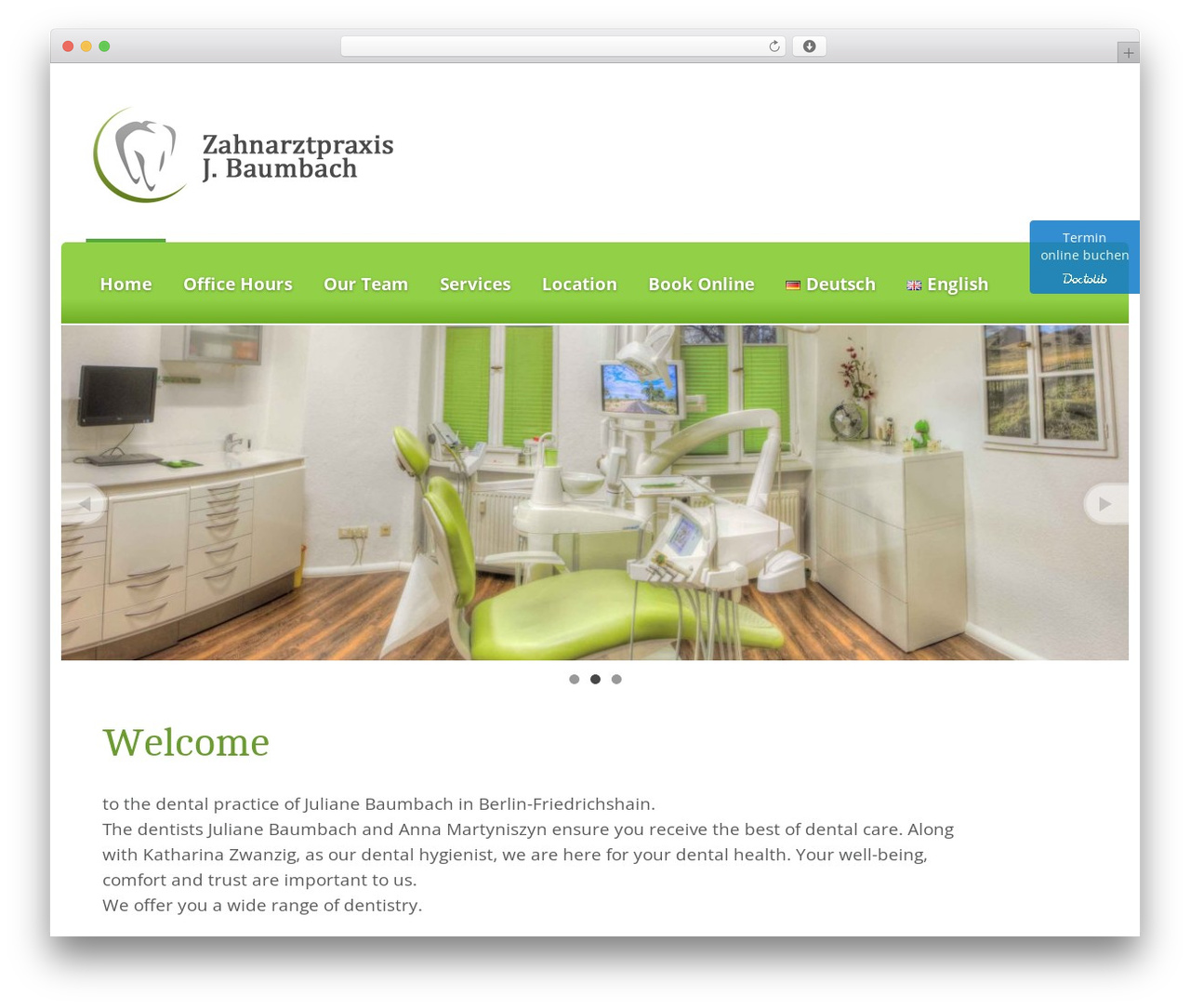 Simple Wordpress Theme WordPress theme - zahnarzt-friedrichshain.de