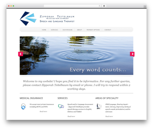 SimplenBright WP theme - zipporahteitelbaum.com