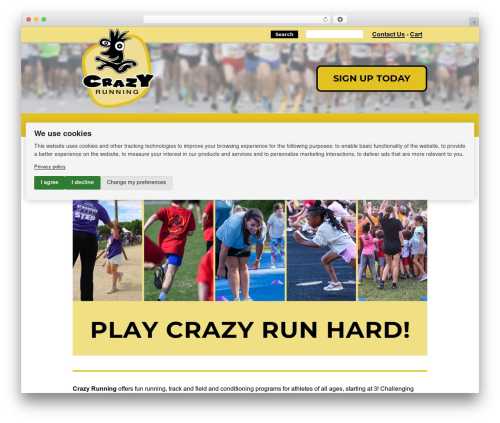 Theme WordPress Client Design - crazyrunning.com