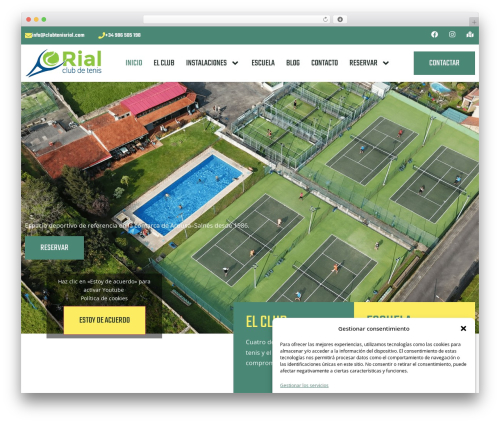 Theme WordPress Hello Elementor - clubtenisrial.com