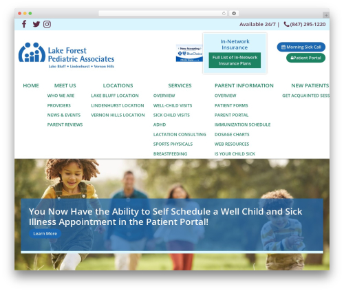 Mypractis WordPress plugin - lakeforestpediatrics.com