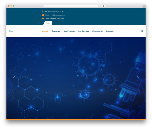 Chemlabs WordPress theme - biocare-ci.com