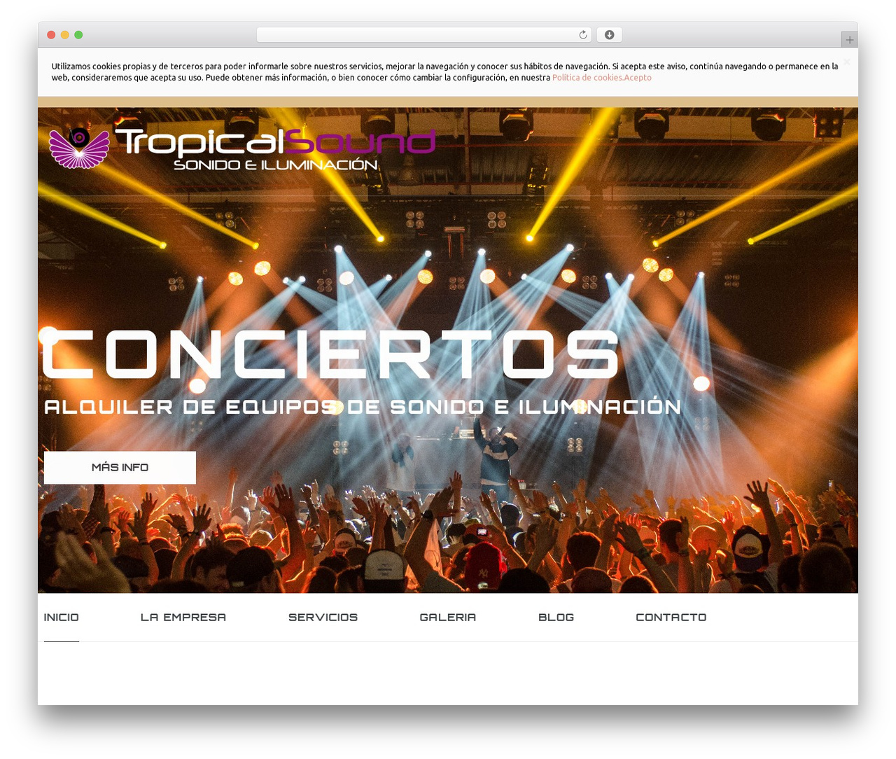 cherry WordPress theme - tropicalsound.es
