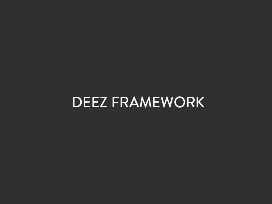 Deez Framework WordPress theme by Deez Harman