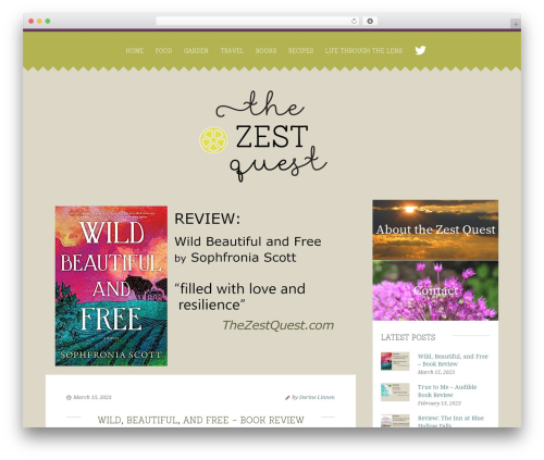 Frida theme WordPress - thezestquest.com