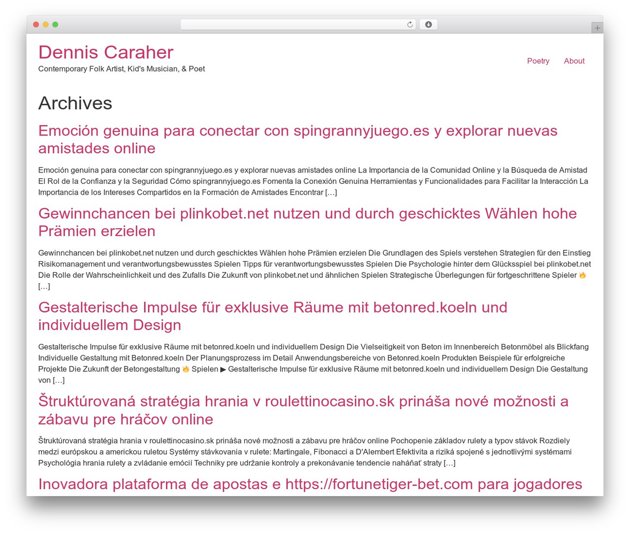 Hello Elementor theme WordPress - denniscaraher.com