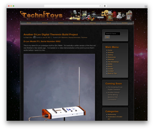 Responsive Child Theme WordPress website theme - technitoys.com