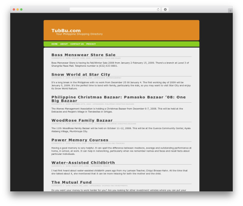 RoundFlow WordPress ecommerce theme - tubbu.com