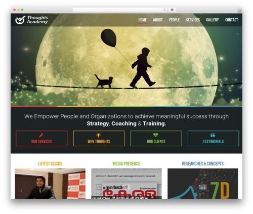 Thoughts WordPress theme - thoughtsacademy.com