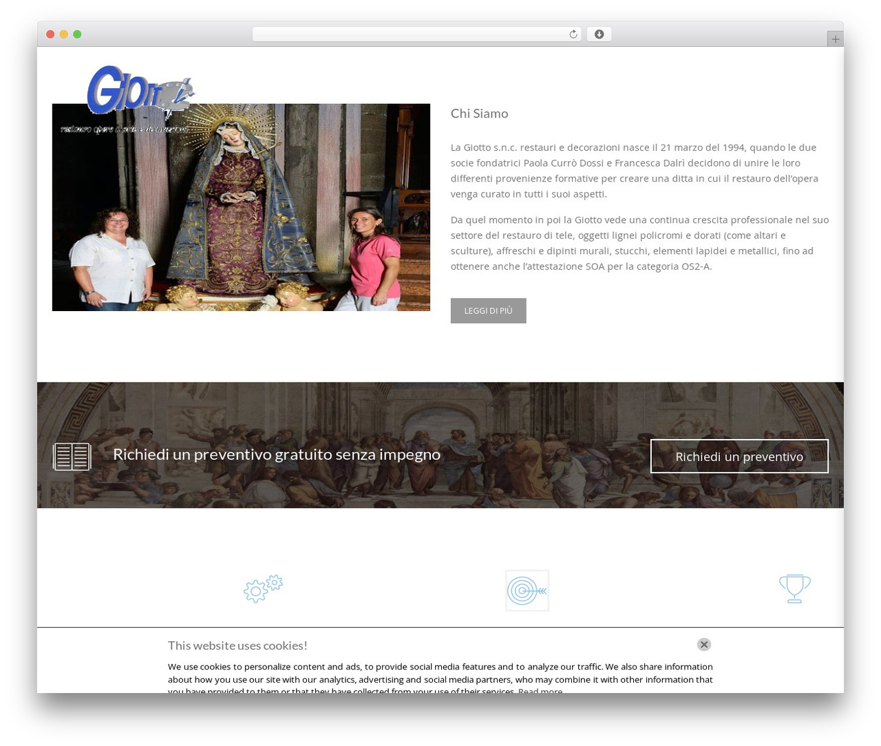 WordPress theme MF - giottorestauri.com
