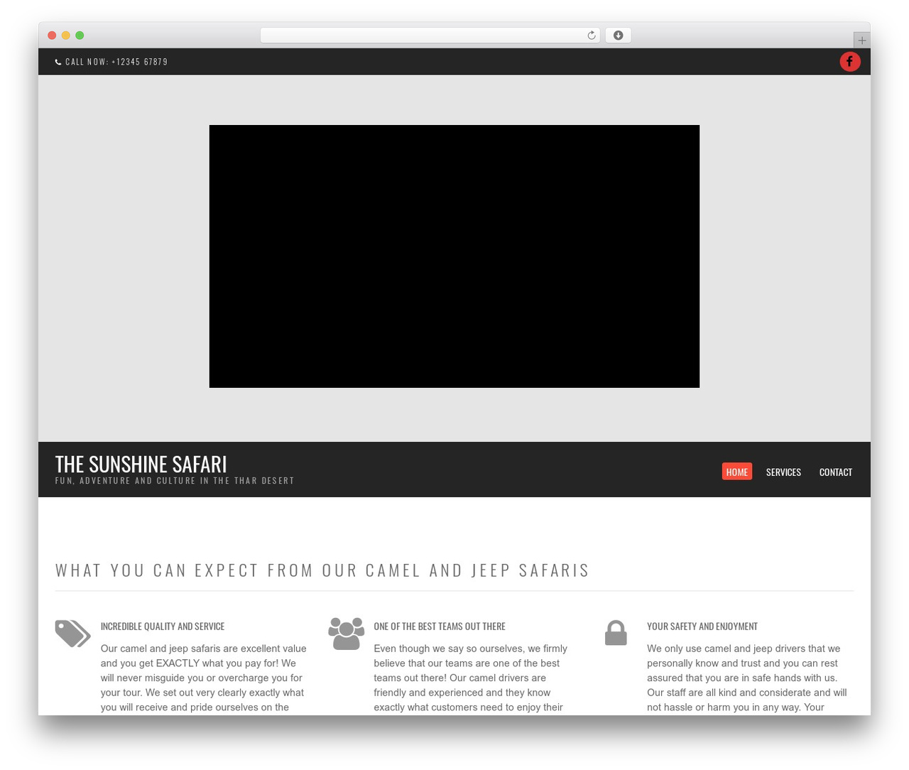 WordPress theme Space9 - thesunshinesafari.com