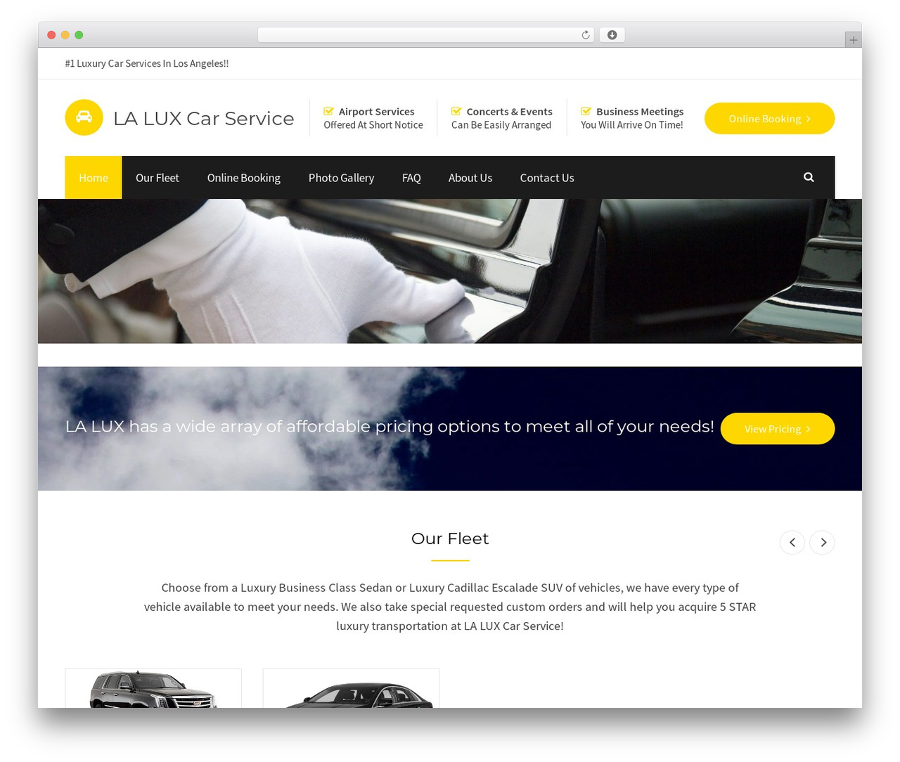 Chauffeur WordPress theme - laluxcarservice.com Chauffeur WordPress theme - laluxcarservice.com