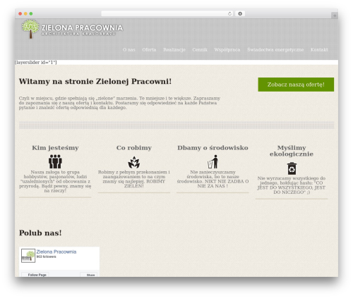 Green Theme theme WordPress - zielonapracownia.eu