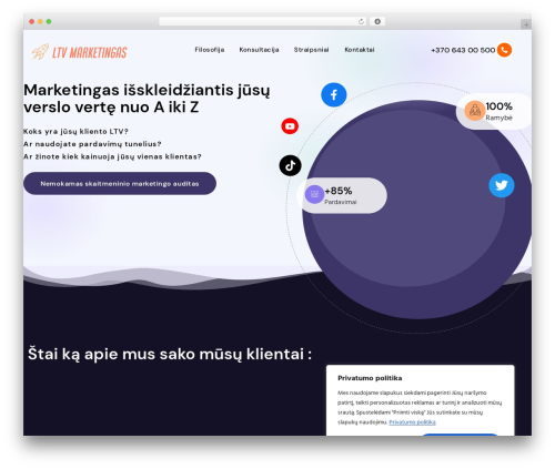 Website chat button kommo integration WordPress plugin - ltvmarketingas.lt