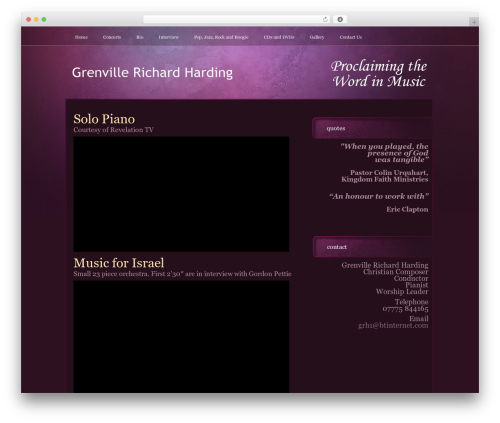 LightSource WordPress theme - grenvillerichardharding.com