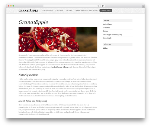 Slide WordPress page template - xn--granatpple-v5a.se