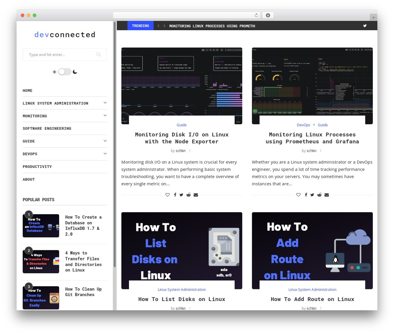soledad WordPress theme - devconnected.com