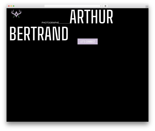 SOLIS WordPress theme - arthur-bertrand.photo