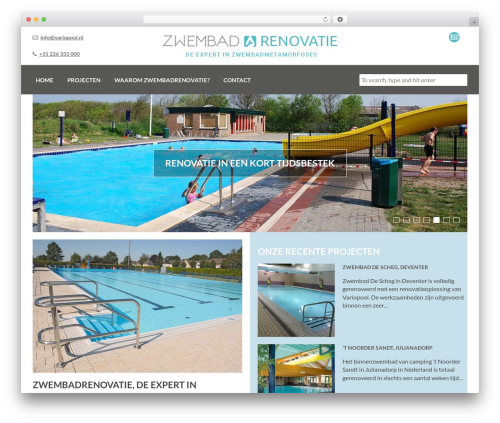 Theme WordPress Variomatic - zwembadrenovatie.eu