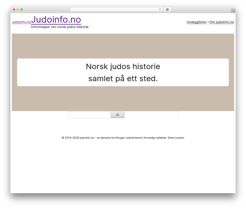 WordPress theme Blockbase - judoinfo.no