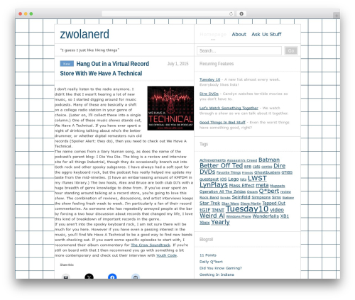 WordPress theme Steira - zwolanerd.com