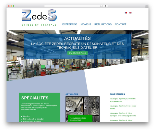 Zedes theme WordPress - zedes.fr