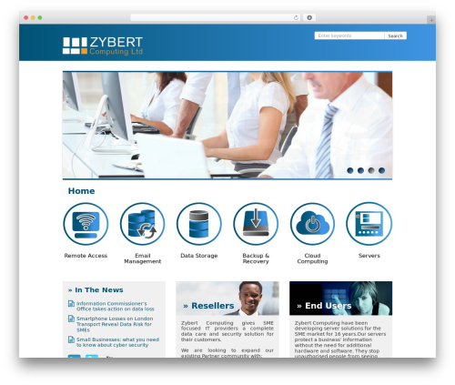 Zybert WordPress theme - zybert.co.uk