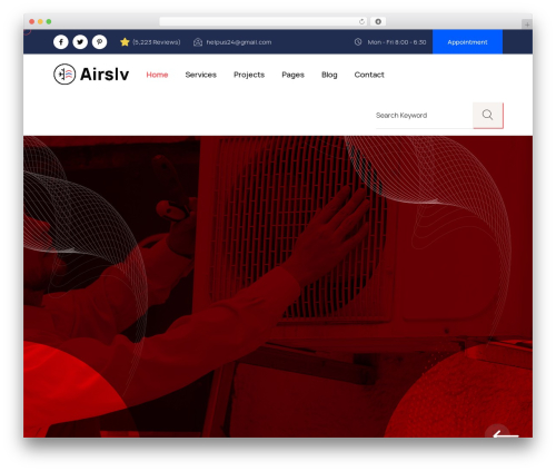 Airslv WordPress theme design - bracketweb.com/airslvwp