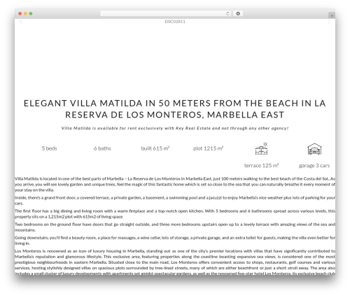 Tablentor WordPress plugin - villamatilda-marbella.com