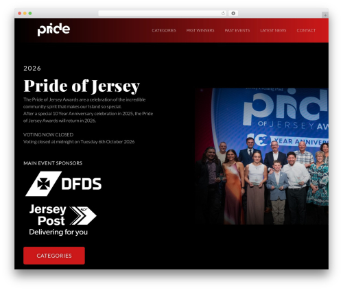 Best WordPress theme JEP Pride - prideofjersey.com