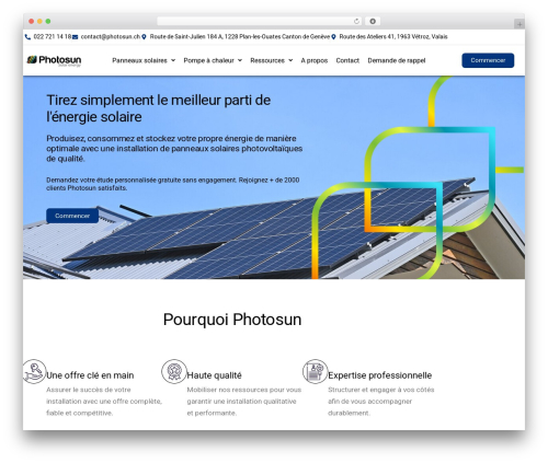 Biotellus core WordPress plugin - photosun.ch