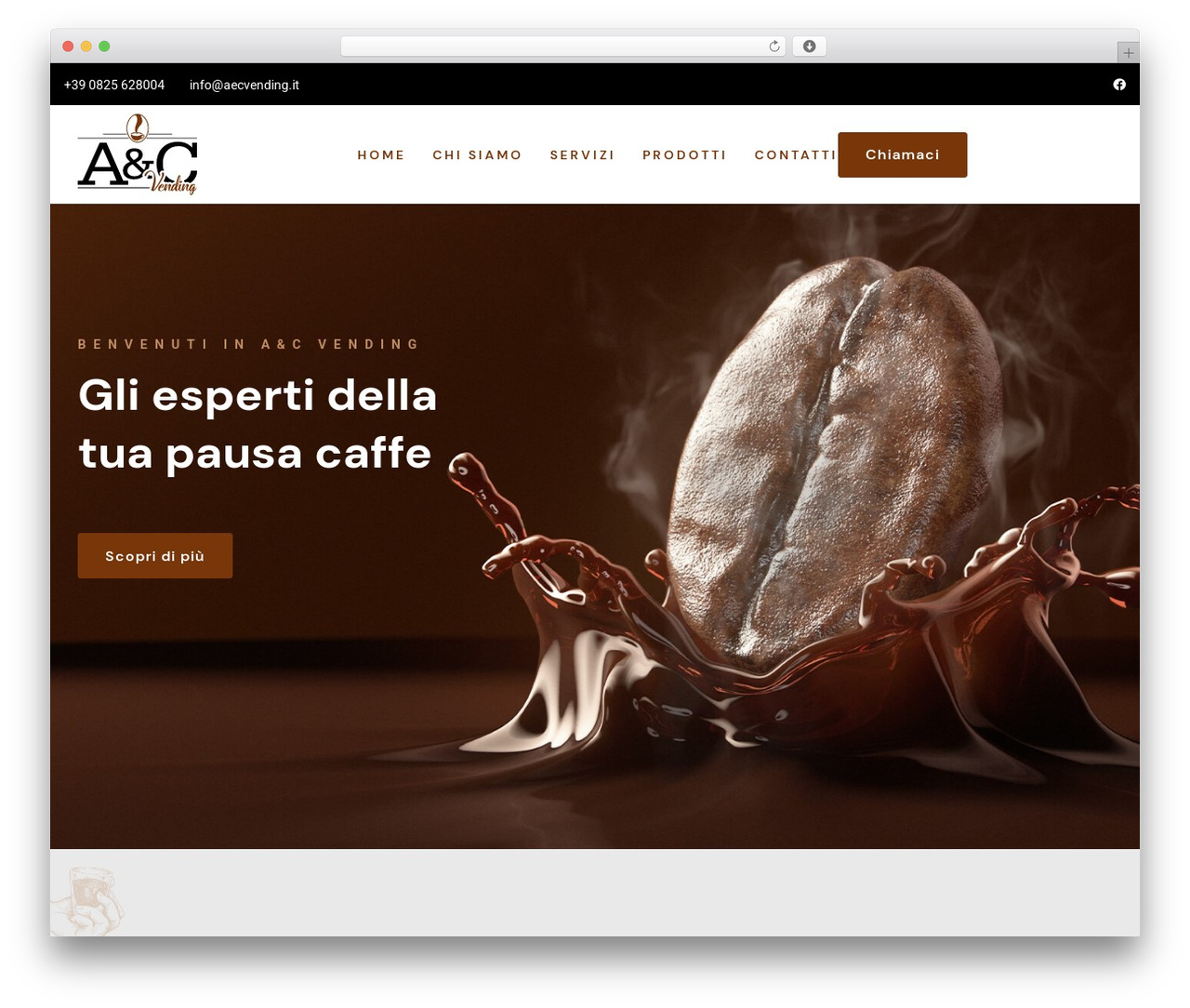 cafexp WordPress page theme - aecvending.it