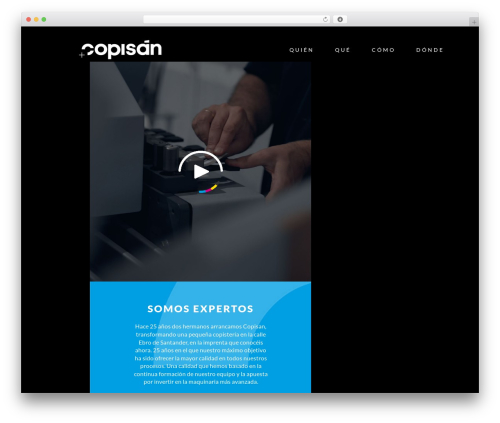 Copisan WordPress theme - graficascopisan.es