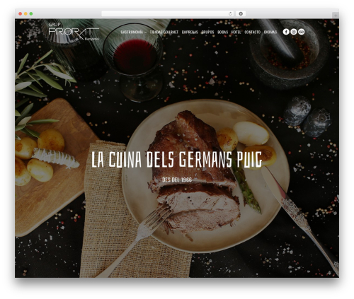 Dine theme WordPress - grupprioratbanyeres.com