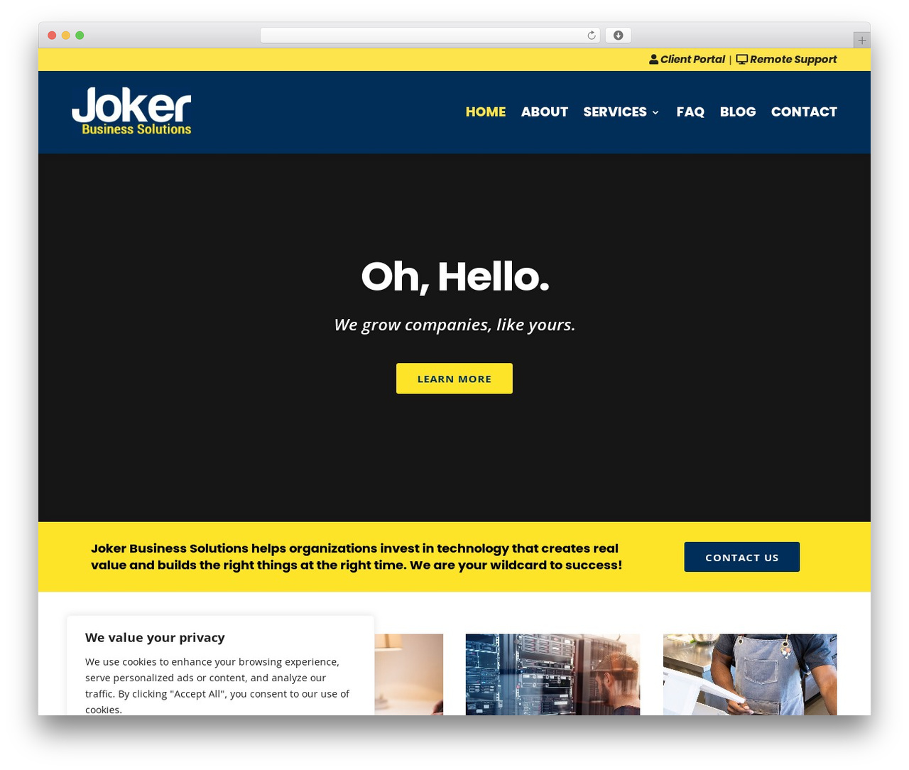 Divi business WordPress theme - jokerbusiness.solutions
