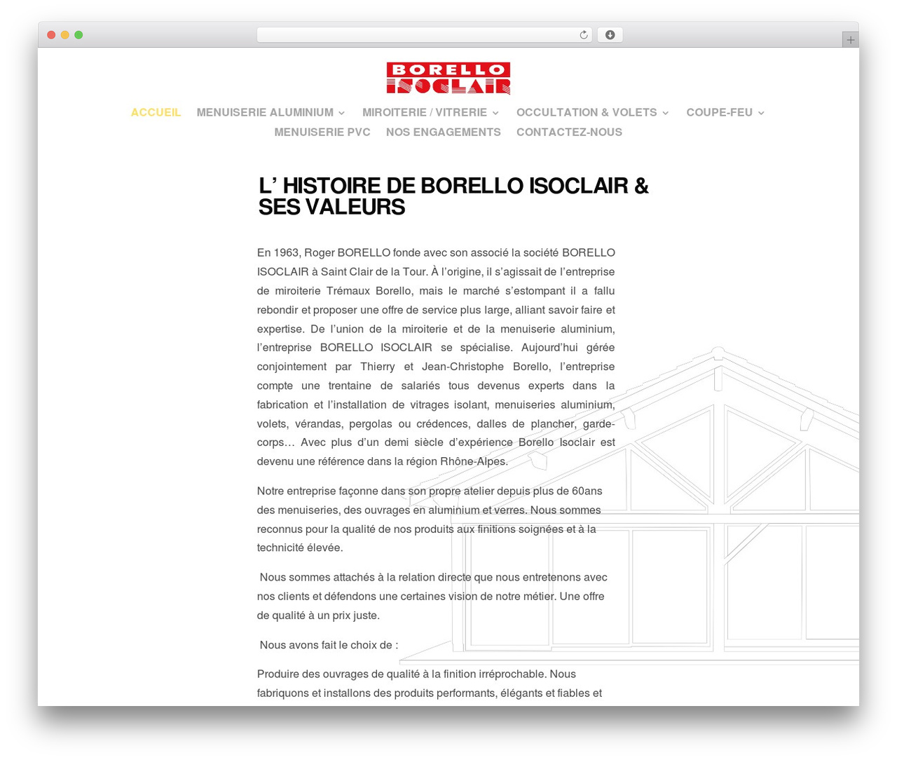 Divi WordPress theme - borello-isoclair.com