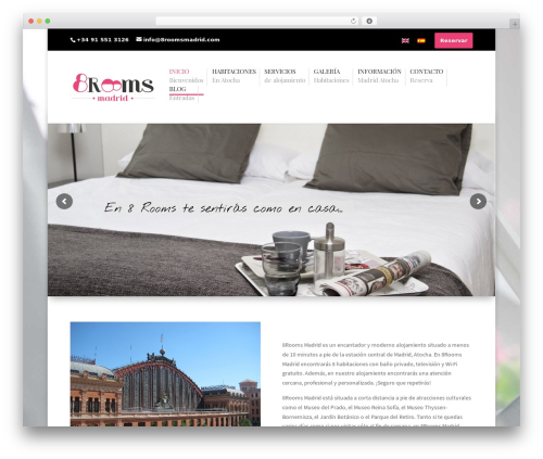 Divi WordPress website theme - 8roomsmadrid.com